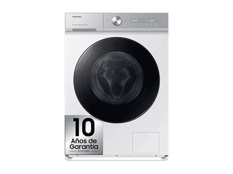Lavadora carga frontal - Samsung WW11DB8B95GHU3, 11 kg, 1400 rpm, Autodosificación, QuickDrive™, AI EcoBubble™, Blanco (imagen 1 de 3)