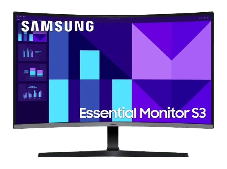 Monitor - Samsung LS32D390GAUXEN, 32 " Full-HD, IPS visión 178º, 100 Hz, 4 ms, Pantalla Curva, VA (Alineación Vertical), Negro