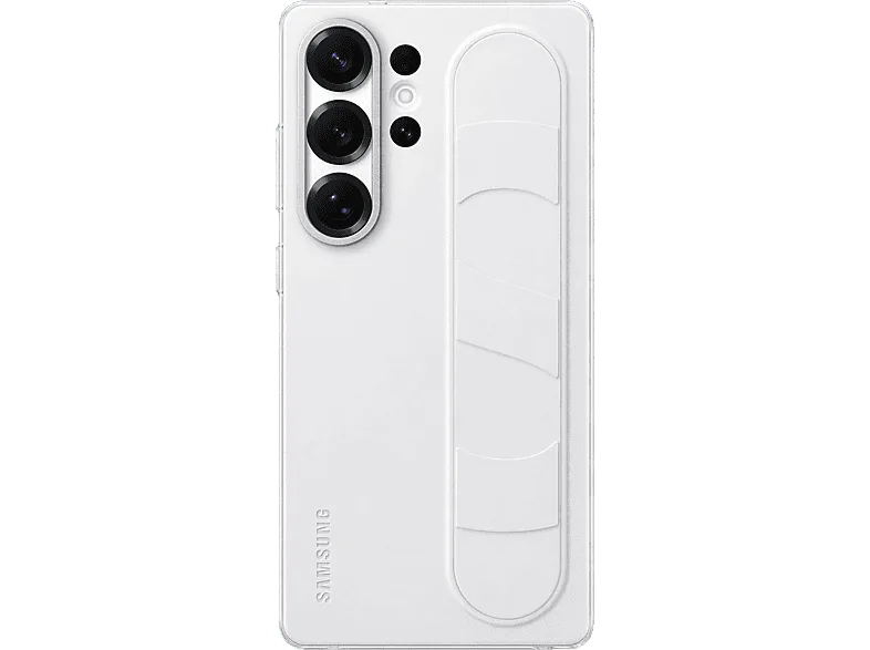 Funda móvil - Samsung Standing Grip con soporte, Para Galaxy S25 Ultra, Blanco