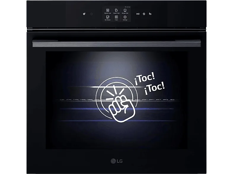 Horno a vapor - LG WS9D7672WM, Multifunción, Pirolítico, 76 l, 59.2 cm, Cristal negro mate