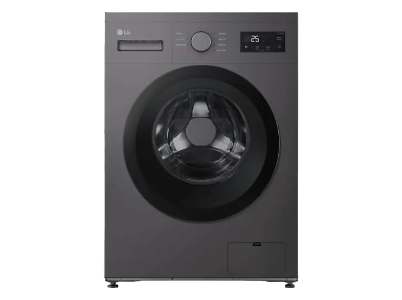 Lavadora carga frontal - LG F4A10S8NDK, 8 kg, 1400 rpm, programas, Grafito Silver