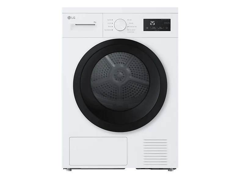 Secadora bomba de calor - LG RHA1008NWK, 8 kg, programas, Blanco