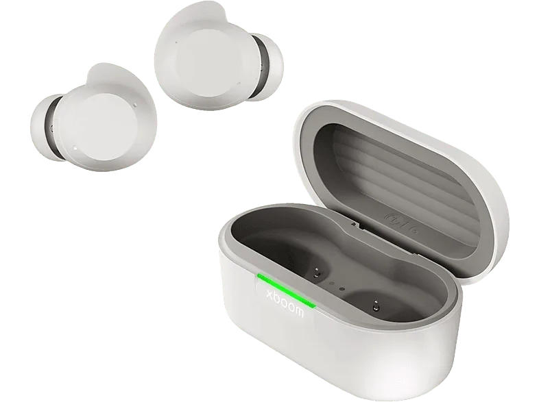 Auriculares True Wireless - LG BUDS, 30 h, Resistencia al agua IPX4, Cancelación de ruido, Blanco