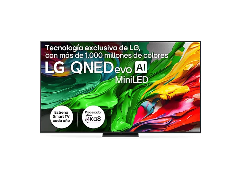 TV QNED MiniLED 75" - LG 75QNED87A6B, UHD 4K, Procesador Inteligente α8 AI Processor 4K Gen2, Smart TV, DVB-T2 (H.265), Ashed Blue