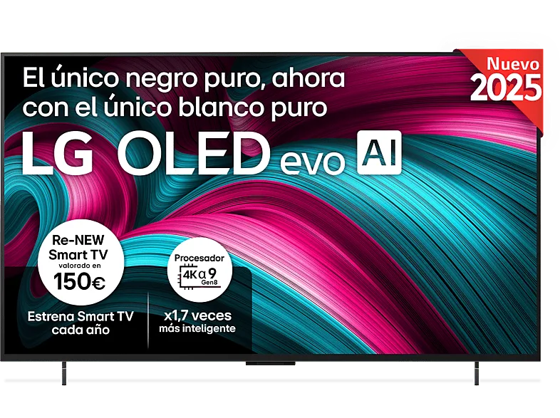 TV OLED 42" - LG OLED42C55LA, 4K, Procesador Inteligente α9 AI Processor 4K Gen8, Smart TV, DVB-T2 (H.265), Negro