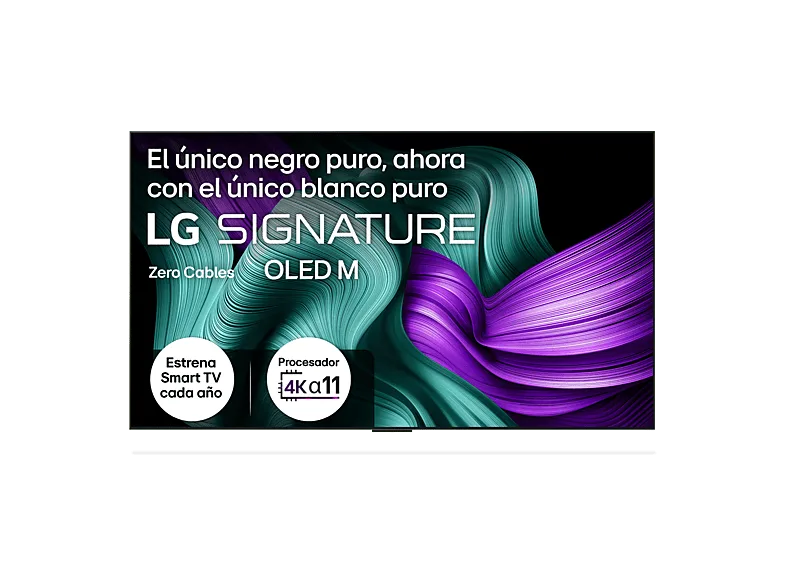 TV OLED 97" - LG OLED97M59LA, UHD 4K Inalámbrico, Procesador Inteligente α11 AI Processor Gen2, Smart TV, DVB-T2 (H.265), Rocky Black