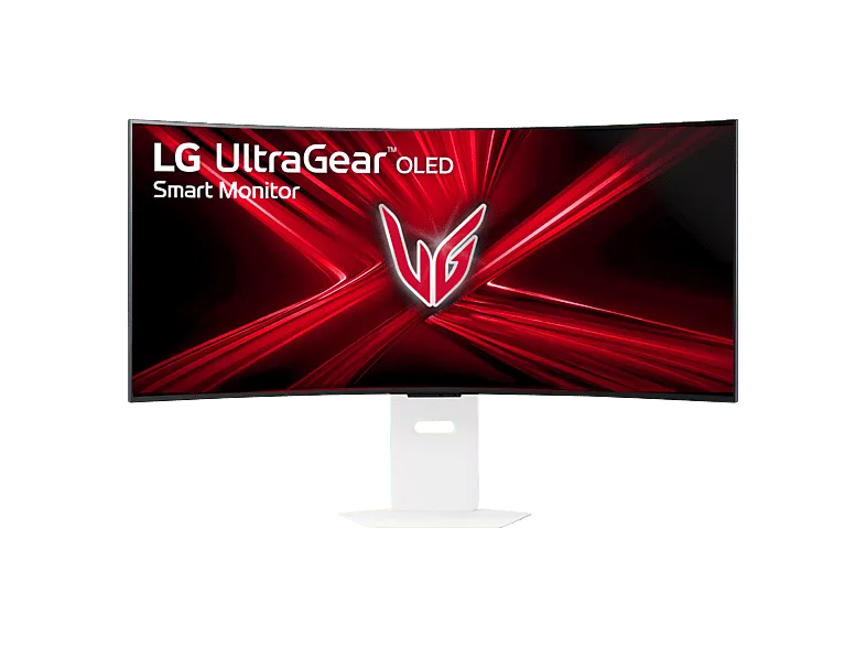 Monitor gaming - LG 39GX90SA-W, 39" WQHD 4K, 240 Hz, 0.03 ms, OLED curvo 800R, AMD FreeSync™, USB-C, Altavoces integrados, Altura ajustable, Blanco (imagen 1 de 3)