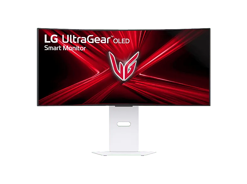 Monitor gaming - LG 34GX90SA-W, 34" WQHD 4K, 240 Hz, 0.03 ms, OLED curvo 800R, AMD FreeSync™, USB-C, Altavoces integrados, Altura ajustable, Blanco (imagen 1 de 3)
