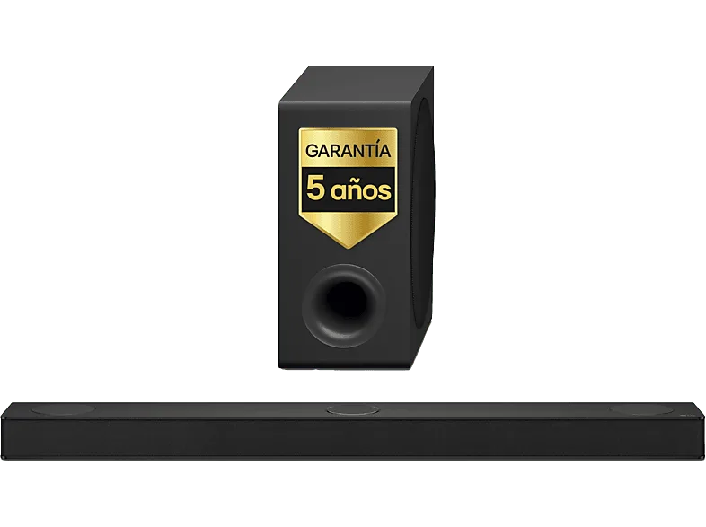 Barra de sonido - LG S80TY, Bluetooth, 480 W, 3.1.3 canales con subwoofer, Dolby Atmos y DTS, Negro