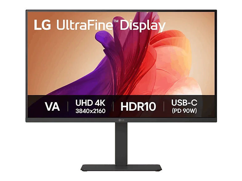 Monitor - LG 32U720A-B, 31.5 " UHD 4K, 60 Hz, 5 ms, VA, Altura Ajustable, HDR10, Altavoces Integrados, Negro