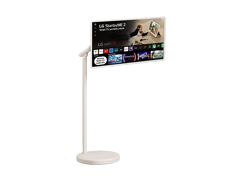 TV LED 27" - LG StanbyMe 27LX6TDGA, QHD, Procesador Inteligente α8 con IA, Smart TV, Beige