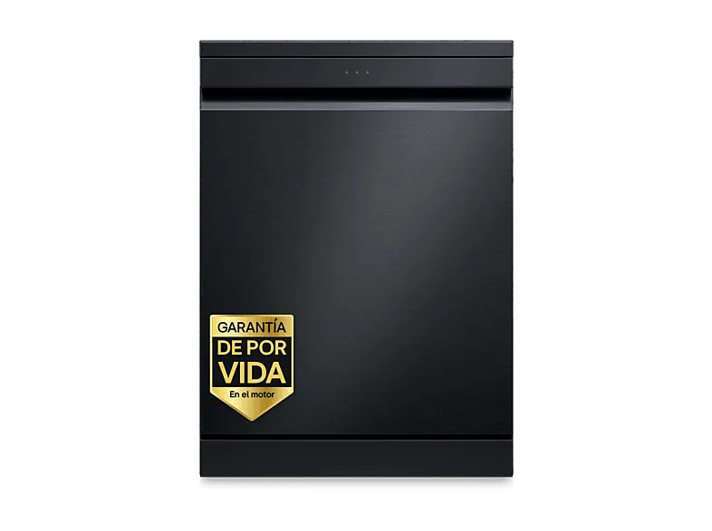 Lavavajillas - LG DF375HMS, 14 servicios, 10 programas, 60 cm, LED táctil, Tercera bandeja, TrueSteam™, QuadWash™, Acero negro grafito antihuellas