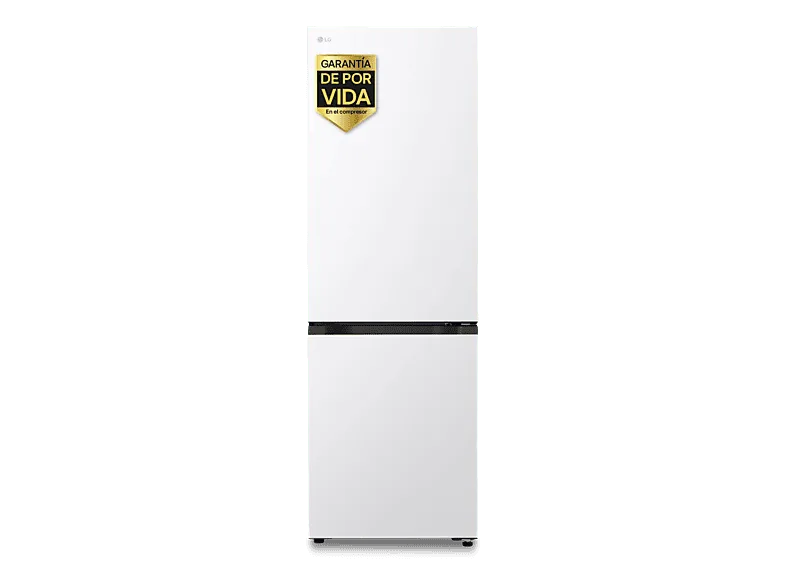 Frigorífico combi - LG GBBS312CSW, Total No Frost, 186 cm, 333 l, DoorCooling+™, FRESHBalancer™, Blanco