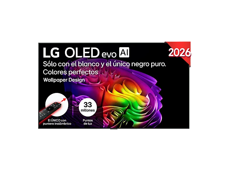 TV OLED 77" - LG OLED77G64LW, 4K, Procesador Inteligente α11 AI Processor 4K Gen3, Smart TV, DVB-T2 (H.265), Gallery Design, Negro