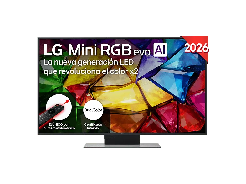 TV RGB Mini LED 50" - LG 50MRGB87B6B, UHD 4K, Procesador Inteligente α8 AI Processor 4K Gen3, Smart TV, DVB-T2 (H.265), Negro