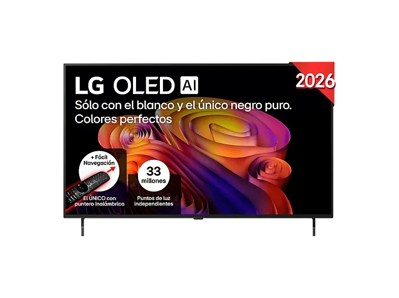 TV OLED 48" - LG OLED48B6ELC, 4K, Procesador Inteligente α8 AI Processor 4K Gen3, Smart TV, DVB-T2 (H.265), Negro