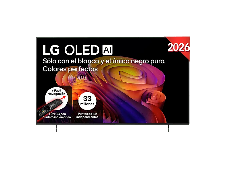 TV OLED 55" - LG OLED55B6ELC, 4K, Procesador Inteligente α8 AI Processor 4K Gen3, Smart TV, DVB-T2 (H.265), Negro