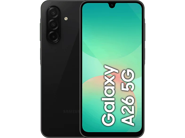 Móvil - Samsung Galaxy A26 5G, Negro, 128 GB, 6 GB RAM , 6.7" FHD+ Super AMOLED, Exynos 1380, 5000 mAh, Android 15