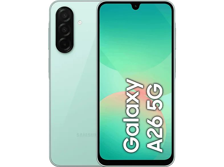 Móvil - Samsung Galaxy A26 5G, Menta, 128 GB, 6 GB RAM , 6.7" FHD+ Super AMOLED, Exynos 1380, 5000 mAh, Android 15