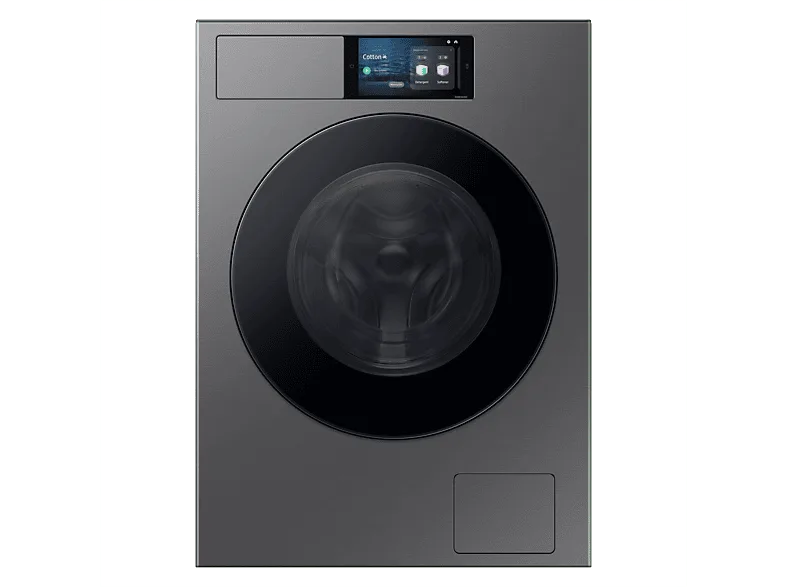 Lavadora carga frontal - Samsung Bespoke AI WF90F09C4SU3, 9 kg, 1400 rpm, 24 programas, Autodosificación, Clase A, Control por voz, Grafito