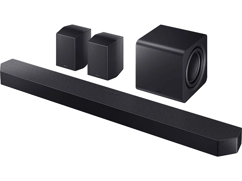 Barra de sonido - Samsung HW-Q990F/ZF, Bluetooth, 756 W, Subwoofer y Dolby Atmos inalámbrico, 11.1.4 canales, WiFi, Negro Titanio