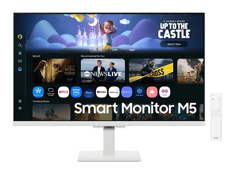 Monitor - Samsung SMART M50F LS27FM501EUXEN, 27" Full-HD, 60 Hz, 0.5 ms, IPS (Conmutación en el plano), Blanco