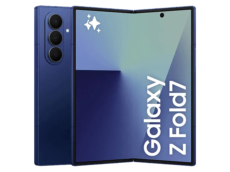 Móvil - Samsung Galaxy Z Fold7, Azul, 512 GB, 12 GB RAM , 8" QXGA+, Snapdragon 8 Elite, 4400 mAh, Android 16