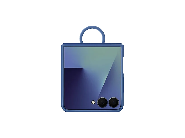 Funda - Samsung, Para Samsung Galaxy Z Flip7, De Silicona con anillo, Azul