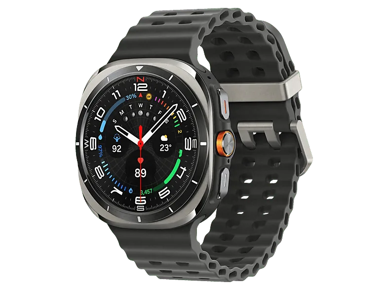 Smartwatch - Samsung Watch Ultra LTE (2025), 47 mm, 4G, 1.47", Exynos W1000, 64 GB, 2 GB RAM, 590 mAh, Android, Negro / Plata Titanio