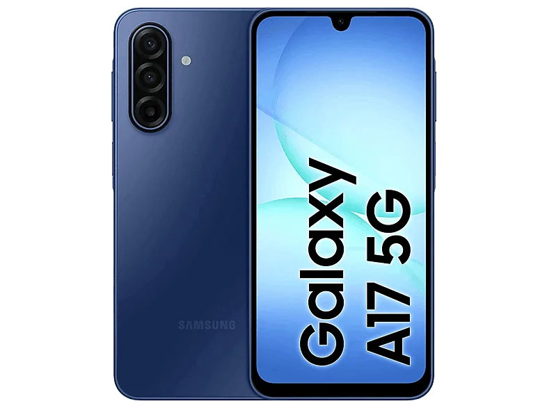 Móvil - Samsung Galaxy A17 5G, Azul, 256 GB, 8 GB RAM, 6.7", FHD+ Super AMOLED, Mediatek G99 Octa-core, 5000 mAh, Android 15
