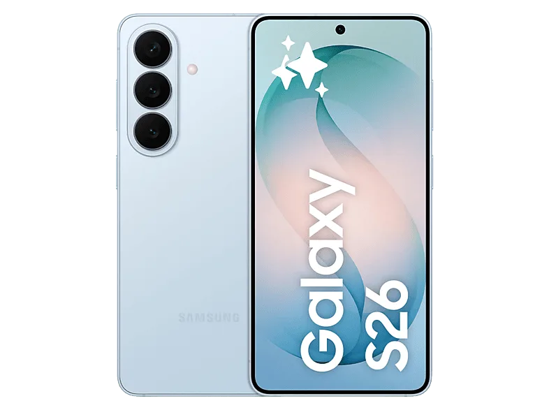 Móvil - Samsung Galaxy S26, Azul Cielo, 512 GB, 12 GB RAM , 6.3" FHD+, Exynos 2600, 4300 mAh, Android 16
