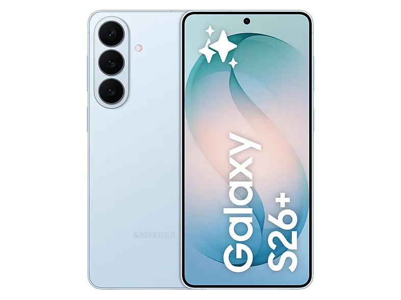Móvil - Samsung Galaxy S26+, Azul Cielo, 256 GB, 12 GB RAM , 6.7" QHD+, Exynos 2600, 4900 mAh, Android 16