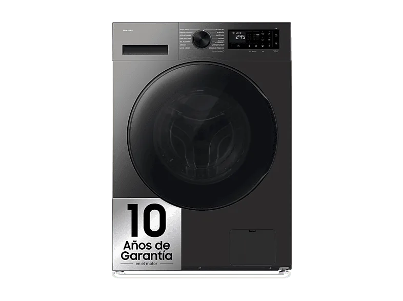 Lavadora secadora - Samsung WD90HG5U34BXEC, 9 kg de lavado, 6 secado, 16 programas, Función WiFi con SmartThings™, Gris