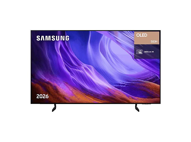 TV OLED 65" - Samsung TQ65S83HAEXXC, 4K, NQ4 AI Gen2 Processor, Smart TV, Tecnología Sin Reflejos, Full AI, Negro