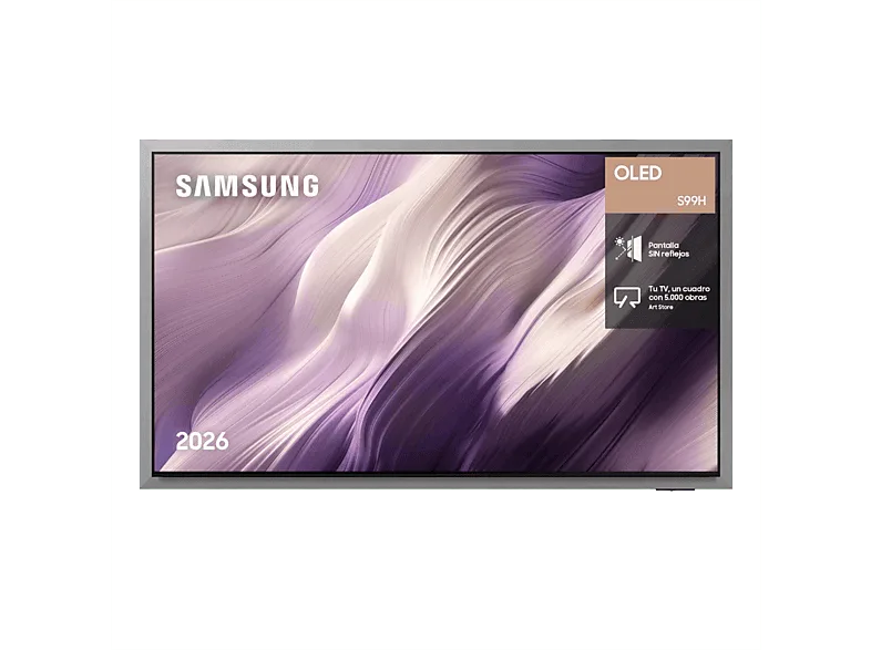 TV OLED 55" - Samsung TQ55S99HATXXC, 4K, NQ4 AI Gen3 Processor, Smart TV, Tecnología Sin Reflejos, Full AI, Negro