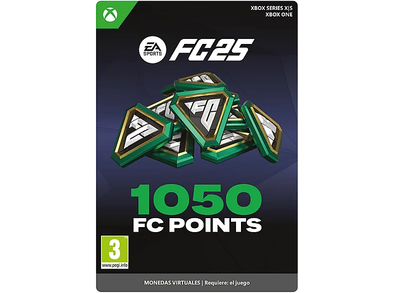 Xbox Series X S & One EA SPORTS FC™ 25 - 1050 FC Points (Código de descarga) (*Juego base se vende por separado)