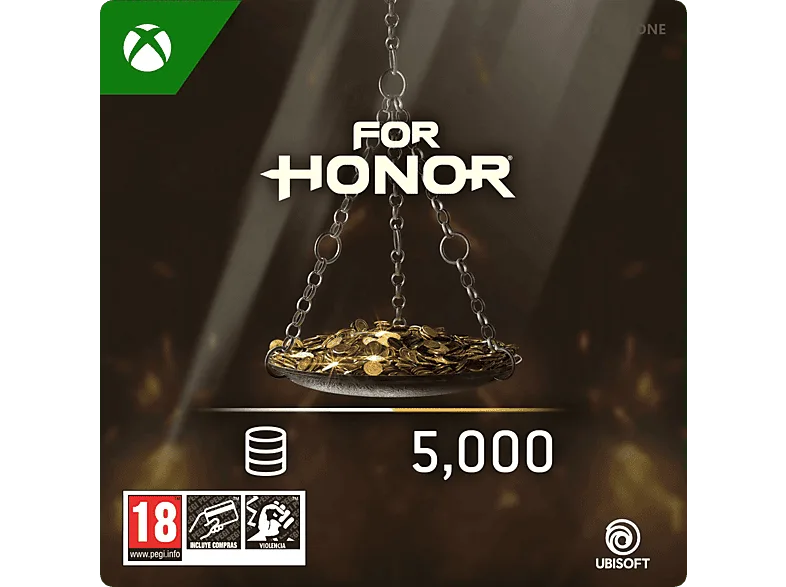 Xbox One Pack de 5.000 créditos acero - FOR HONOR (Código descarga) (*Juego base se vende por separado)