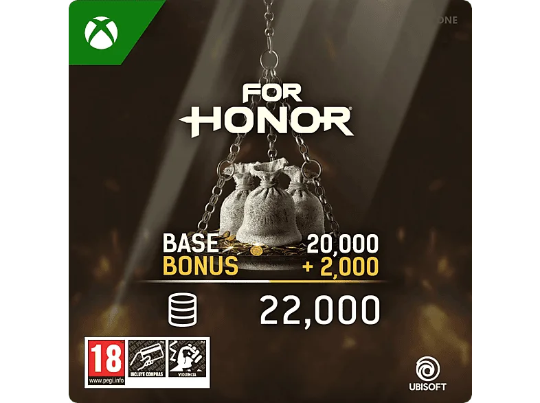 Xbox One Pack de 22.000 créditos acero - FOR HONOR (Código descarga) (*Juego base se vende por separado)