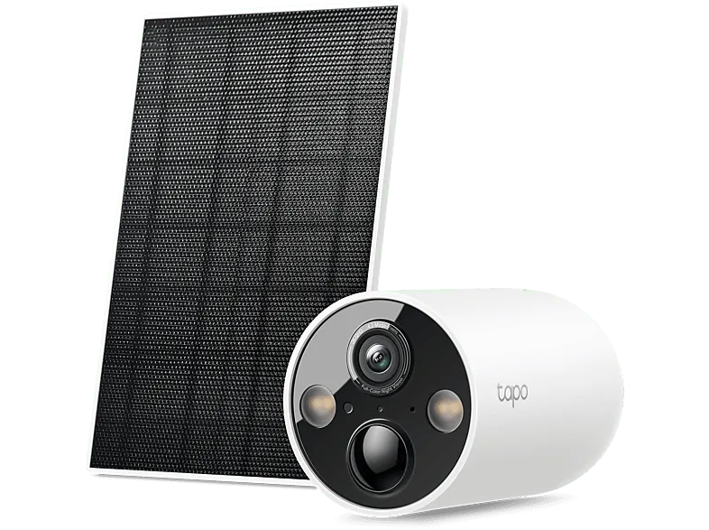 Cámara de Vigilancia IP - TP-Link Tapo C425 Kit, Seguridad WiFi con Batería y Panel Solar, Detección IA Gratuita, 2K QHD, Visión Nocturna Color