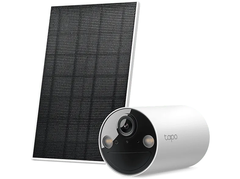 Cámara de vigilancia IP - TP-Link Tapo TC82 Kit, Kit Vigilancia Inteligente 2K con Panel Solar, Visión Nocturna a Color, Blanco (imagen 1 de 3)