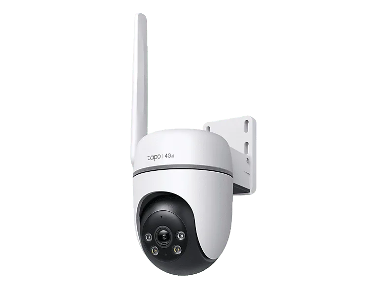 Cámara de vigilancia IP - TP-Link TC40GW, Full-HD, 1920 x 1080 píxeles, Función visión nocturna, Exterior, 360º, Cable, 4G, IA, Blanco