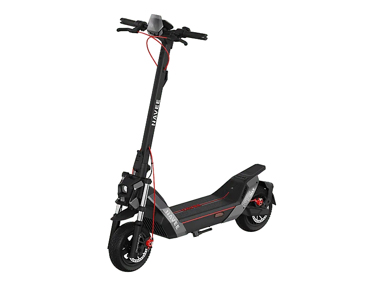 Patinete eléctrico - Navee NT5 Max, Tipo 2 / VPM, Potencia Nominal 700 W, Hasta 150 kg, Autonomía 85 km, 25 km/h, Negro/Plateado