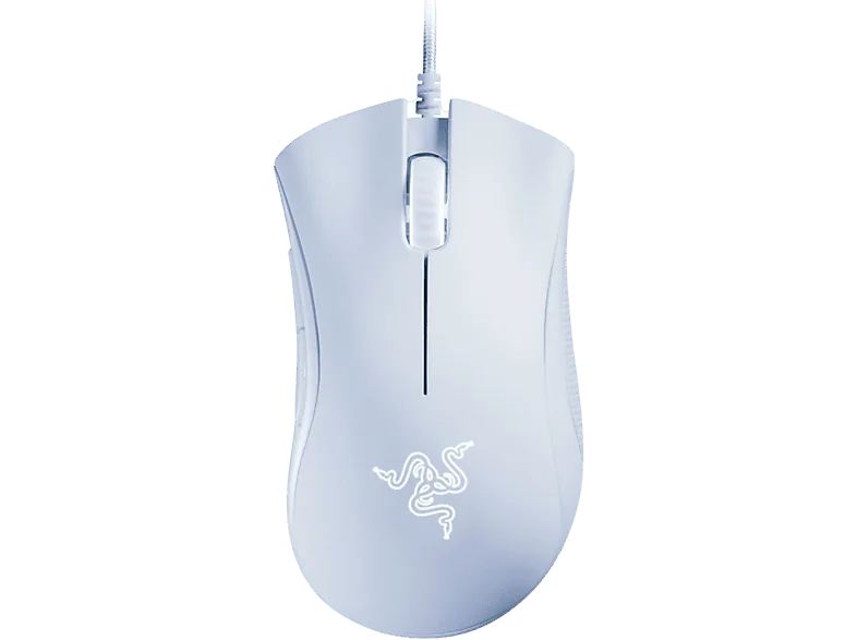 Ratón gaming - Razer DeathAdder Essential, Por cable, 6400 ppp, 30 G, USB, 1000 Hz, Hyperesponse, Blanco – Blanco