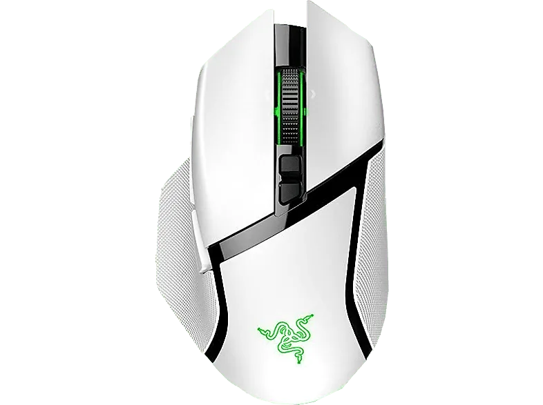 Ratón gaming - Razer Basilik V3 X Hyperspeed, Inalámbrico, 18000 dpi, 9 controles programables, Blanco – Blanco