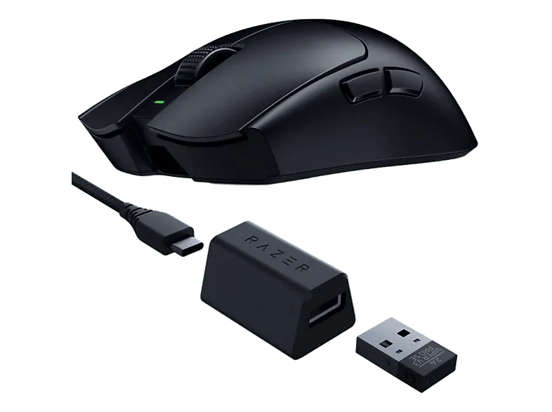Ratón gaming - Razer Viper V3 Pro SE, Inalámbrica/Con Cable, 35000 ppp, Hasta 95 horas a 1000 Hz, Sensor óptico Focus de PPP, Negro