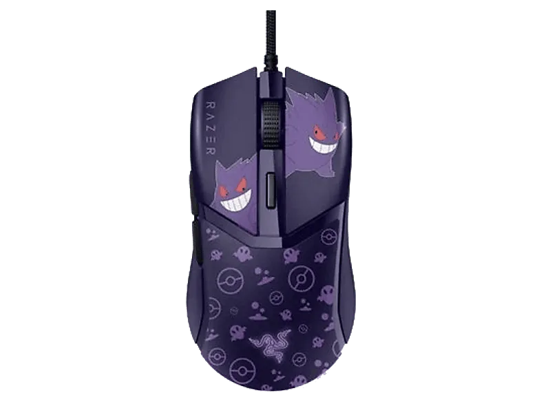 Ratón gaming - Razer Pokemon Cobra Gengar Edition, Con cable, 8500 dpi, Morado (imagen 1 de 2)