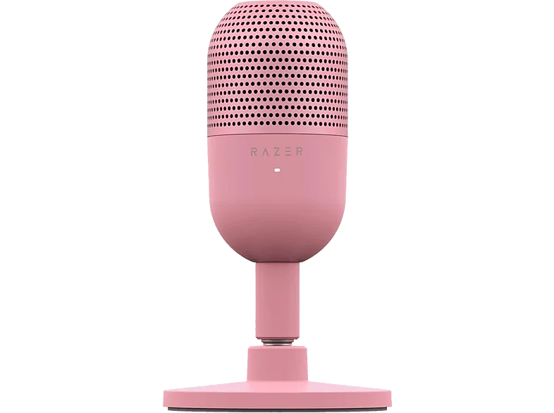 Micrófono - Razer Seiren V3 Mini, Cable USB tipo A a C, Condensador supercardioide, Rosa cuarzo – Rosa cuarzo