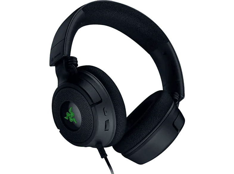Auriculares gaming - Razer Kraken V4 X, Circumaurales, Cable 200 cm, Tecnología Chroma™ RGB, Cancelación de Ruido, Negro