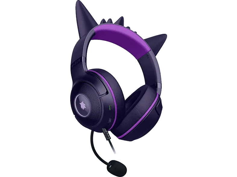 Auriculares gaming - Razer Kraken Kitty V2 Pokémon Gengar, Morado (imagen 1 de 3)