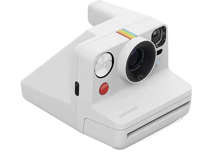 Cámara instantánea - Polaroid Now+ Generación 3, Bluetooth, Batería recargable, Flash Preciso, Blanco